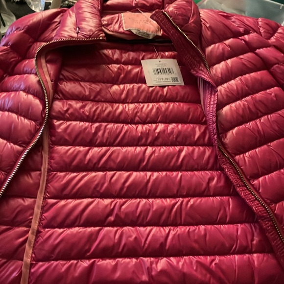 kate spade ♠️- Packable Down Jacket with Retractable Hood, “Hot Pink” , XL - Picture 16 of 16